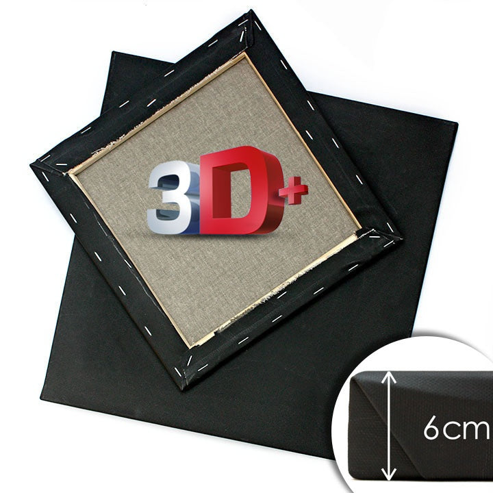 3D  Μαύρος τελαρωμένος καμβάς PROFI | περισσότερες διαστάσεις