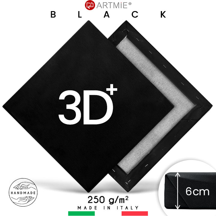 3D  Μαύρος τελαρωμένος καμβάς PROFI | περισσότερες διαστάσεις