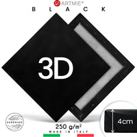 3D μαύρος τελαρωμενος καμβάς PROFI | διαλέξτε διαστάσεις