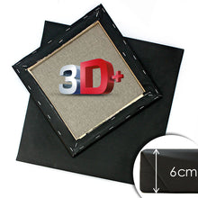 3D  Μαύρος τελαρωμένος καμβάς PROFI | περισσότερες διαστάσεις