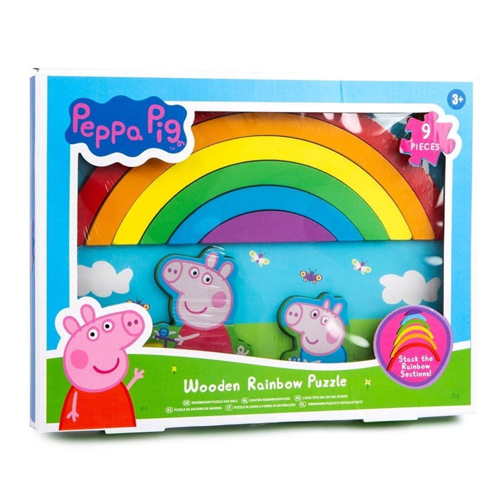 3D ξύλινο παζλ ουράνιο τόξο PEPPA PIG