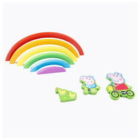 3D ξύλινο παζλ ουράνιο τόξο PEPPA PIG