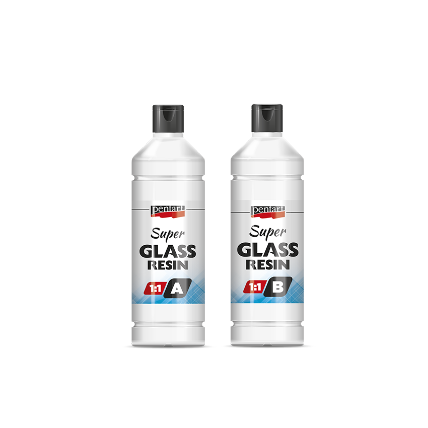 Καθαρή ρητίνη Super Glass Pentart 1: 1 - 2 x 40 ml – 125 ml
