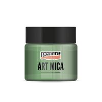 Pentart Art Mica ορυκτή σκόνη εφέ golden green 9 g