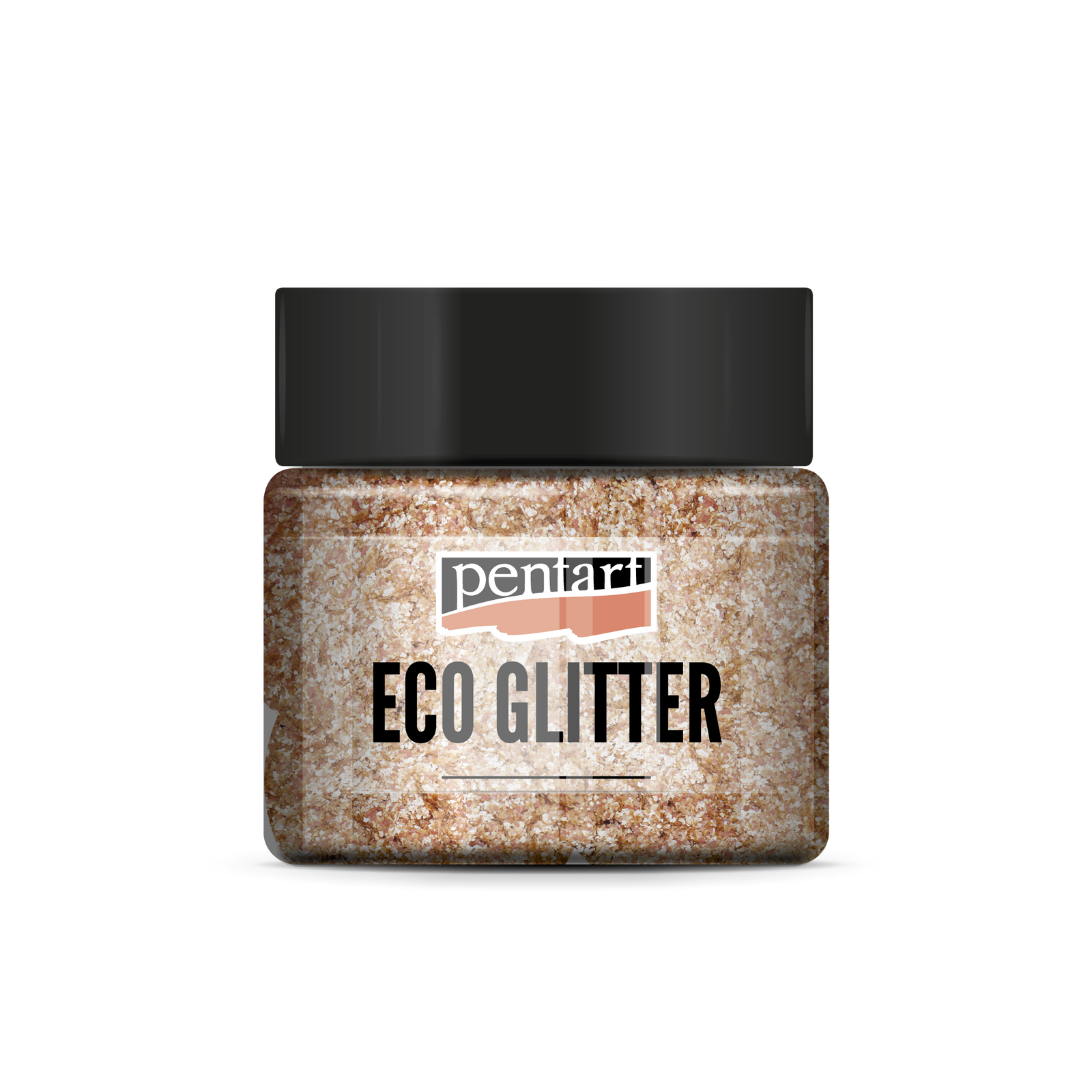 Pentart Eco Glitter λεπτό glitter rose gold 15 g