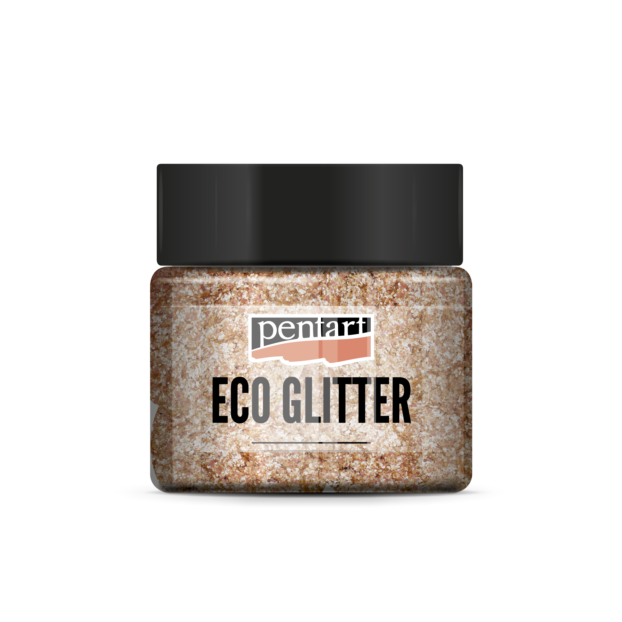 Pentart Eco Glitter λεπτό glitter rose gold 15 g