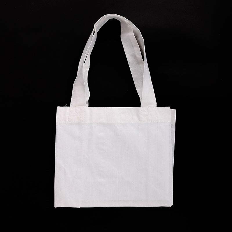 Βαμβακερή τσάντα  λευκή - 38 x 42 cm – 23,5 x 9 x 19 cm