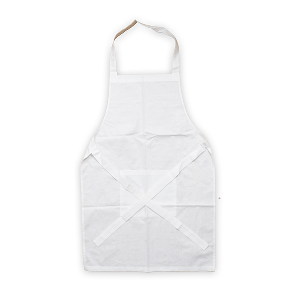 Βαμβακερη ποδια με τσεπη - 70 x 75 εκ – cm, white