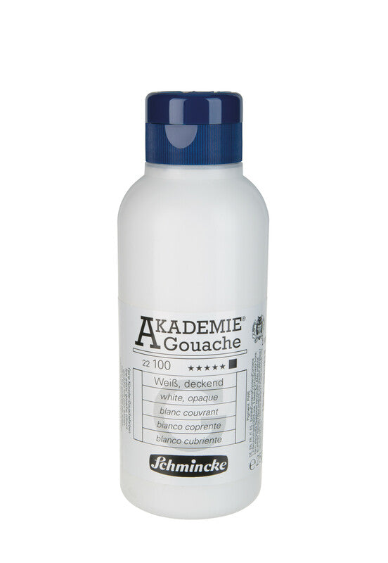 Χρώμα τέμπερας γκουάς Schmincke AKADEMIE 250 ml – 100 Λευκό, καλυπτικό
