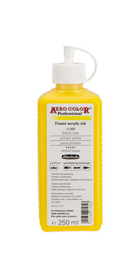 Ακρυλικό μελάνι Schmincke AERO COLOR Professional 250 ml – 202 Βασικό κίτρινο