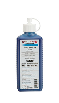 Ακρυλικό μελάνι Schmincke AERO COLOR Professional 250 ml – 405 Βασικό μπλε κυανό