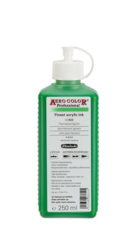Ακρυλικό μελάνι Schmincke AERO COLOR Professional 250 ml – 502 Μόνιμο πράσινο