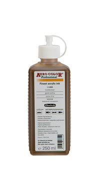 Ακρυλικό μελάνι Schmincke AERO COLOR Professional 250 ml – 600 Χρυσή ώχρα