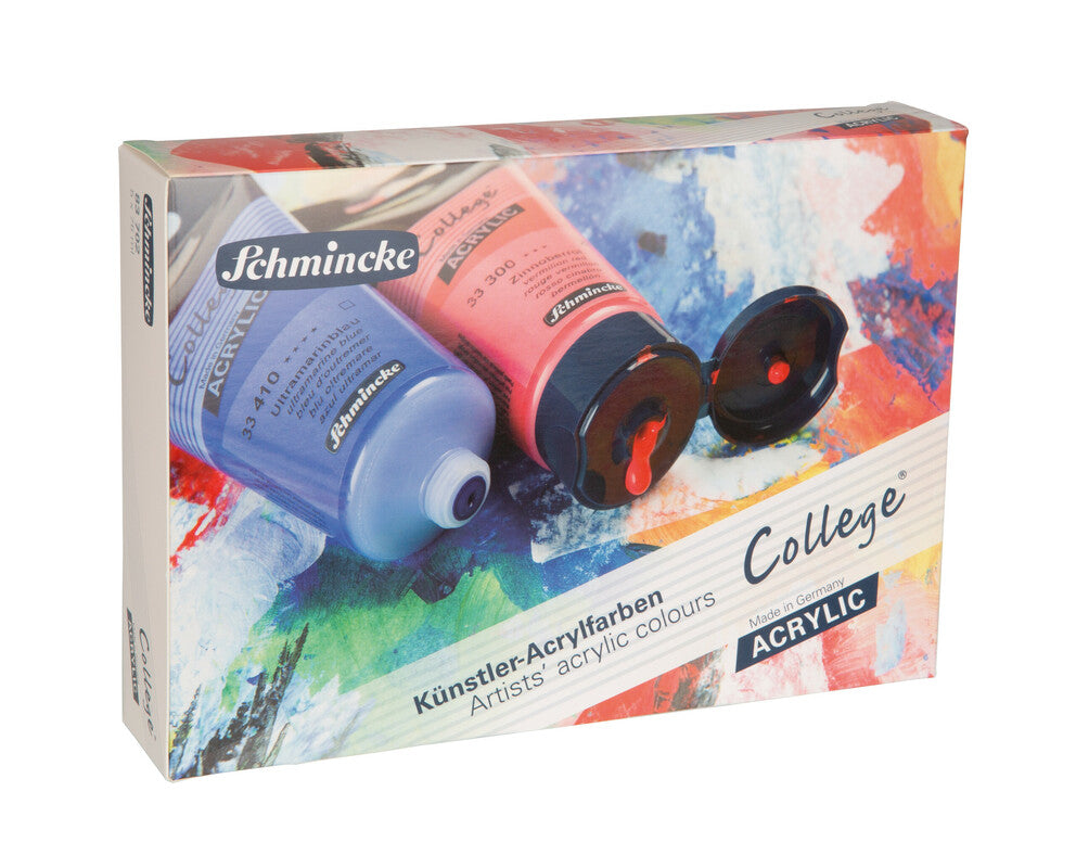 Ακρυλικά χρώματα Schmincke College Acrylic – σετ 5 x 75 ml σε χάρτινη συσκευασία