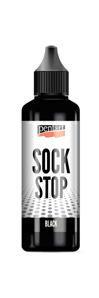 Pentart Sock stop υγρό αντιολισθητικό υλικό μαύρο 80 ml