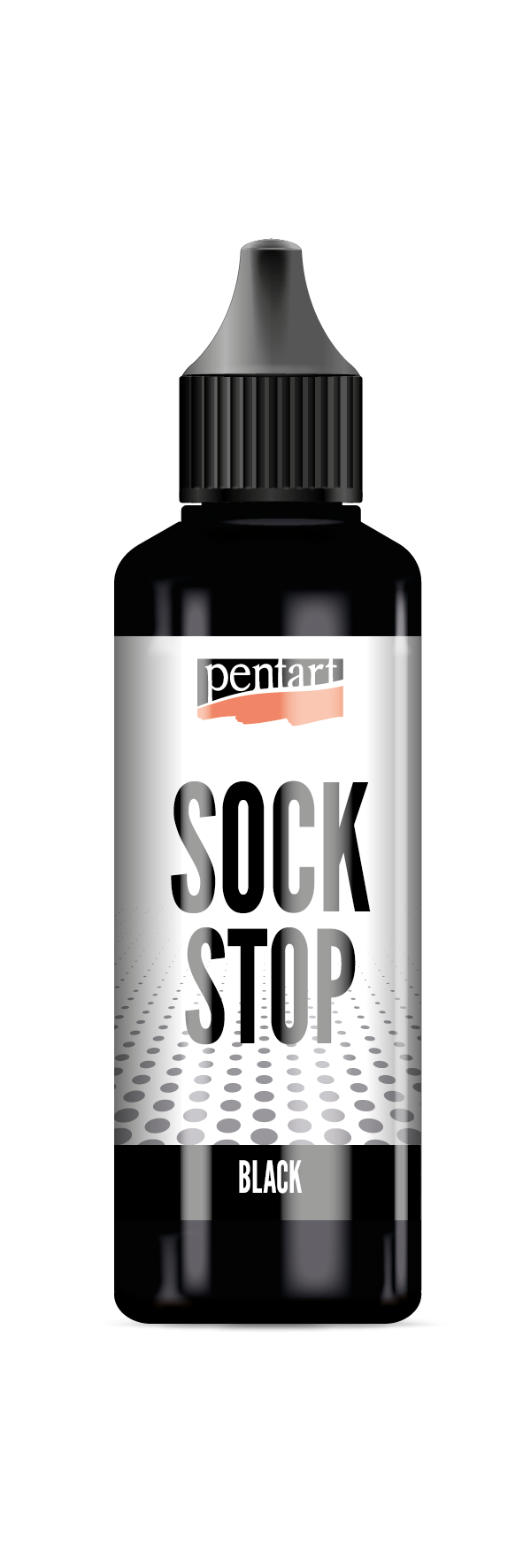 Pentart Sock stop υγρό αντιολισθητικό υλικό μαύρο 80 ml