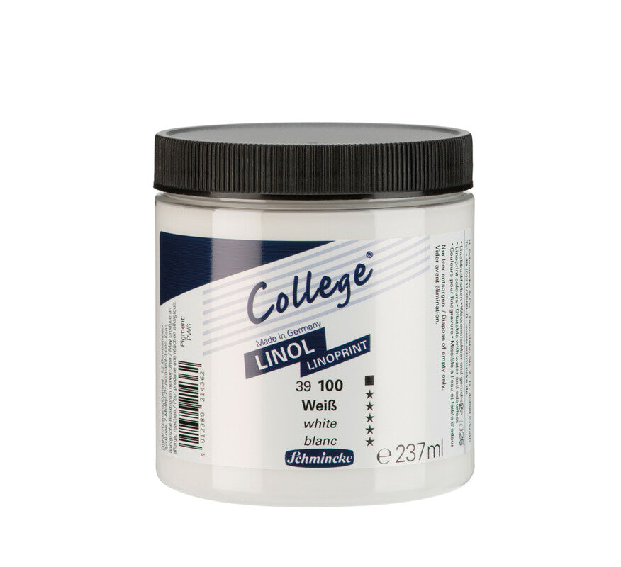 Χρώμα λινογραφίας Schmincke College Linol 237 ml – 100 Λευκό