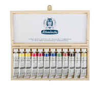 Ξύλινο σετ τέμπερες γκουάς Schmincke Calligraphy Gouache, 12 x 20 ml