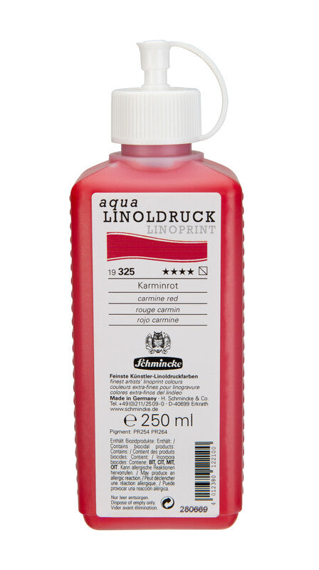 Χρώμα για λινογραφία Schmincke aqua-LINOPRINT 250 ml – 325 Κόκκινο καρμίνιο