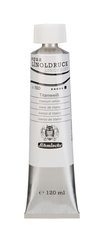 Χρώματα λινογραφίας Schmincke aqua-LINOPRINT 120 ml – 100 Λευκό τιτανίου
