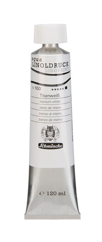 Χρώματα λινογραφίας Schmincke aqua-LINOPRINT 120 ml – 100 Λευκό τιτανίου