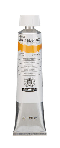 Χρώματα λινογραφίας Schmincke aqua-LINOPRINT 120 ml – 220 Ινδικό κίτρινο