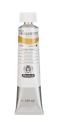 Χρώματα λινογραφίας Schmincke aqua-LINOPRINT 120 ml – 610 Κίτρινη ώχρα