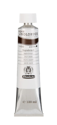 Χρώματα λινογραφίας Schmincke aqua-LINOPRINT 120 ml – 630 Σέπια καφέ