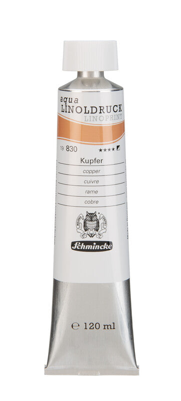 Χρώματα λινογραφίας Schmincke aqua-LINOPRINT 120 ml – 830 Χαλκός