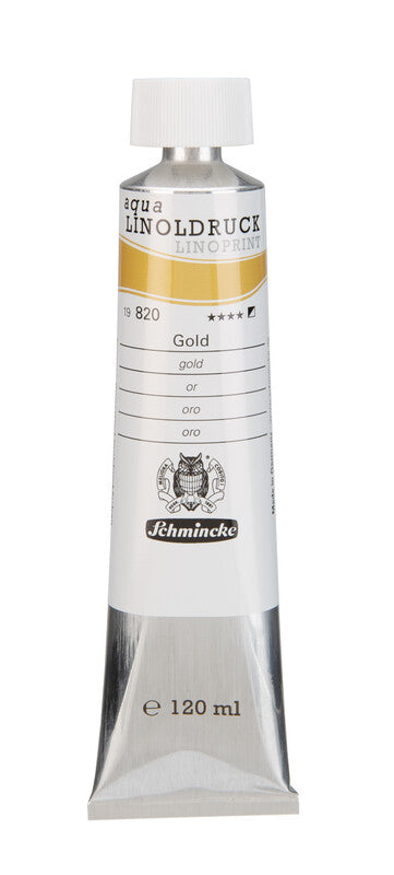 Χρώματα λινογραφίας Schmincke aqua-LINOPRINT 120 ml – 820 Χρυσό