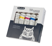 Σετ χρωμάτων λινογραφίας Schmincke aqua-LINOPRINT, 5 x 20 ml