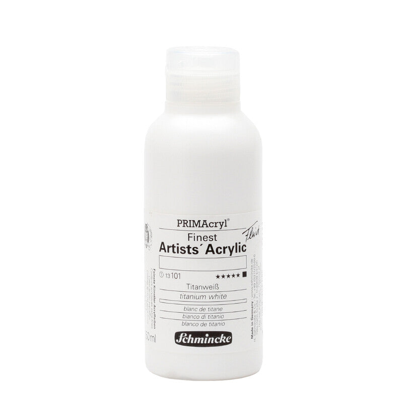 Ακρυλικά χρώματα Schmincke PRIMAcryl Professional 250 ml – 101 Λευκό τιτανίου ρευστό