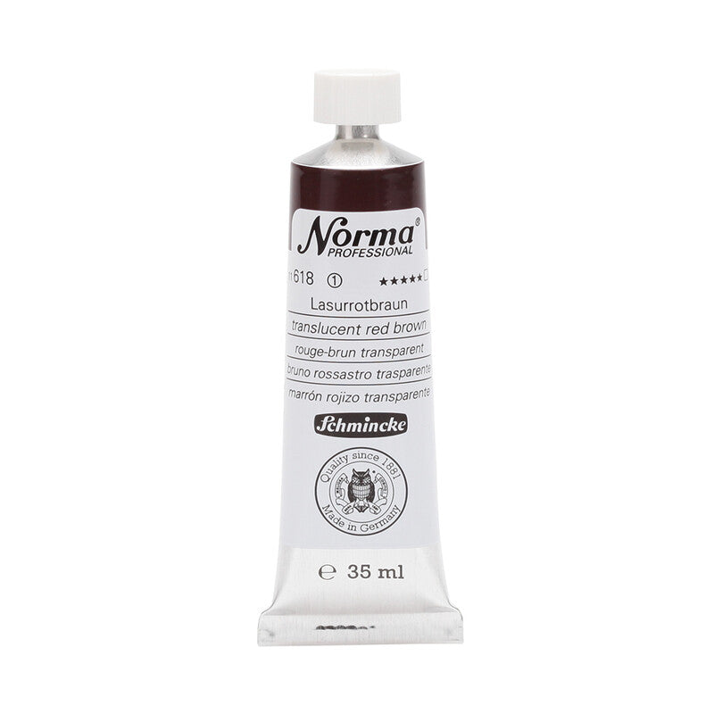 Λαδομπογιές Schmincke Norma Professional 35 ml – 618 Διαφανές κόκκινο καφέ