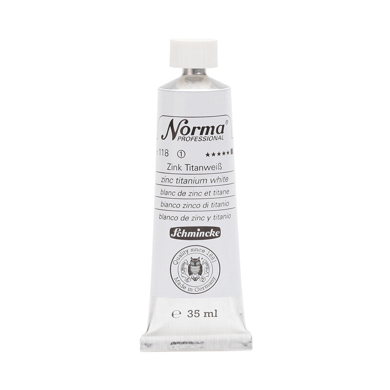 Λαδομπογιές Schmincke Norma Professional 35 ml – 118 Λευκό τιτανίου-ψευδαργύρου
