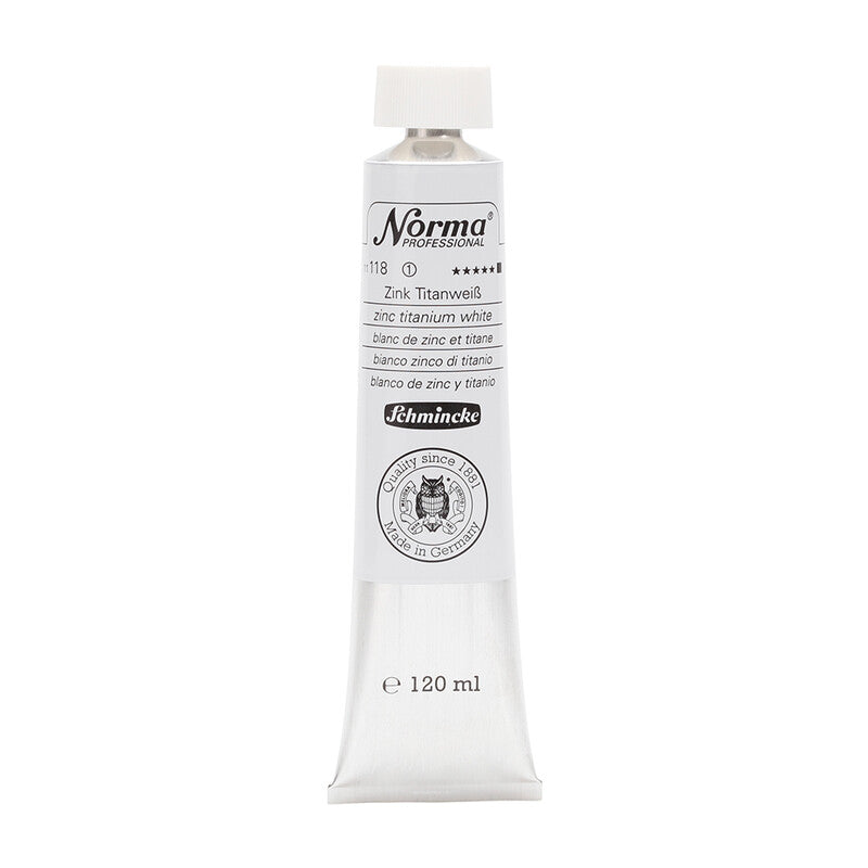 Λαδομπογιές Schmincke Norma Professional 120 ml – 118 Λευκό τιτανίου-ψευδαργύρου