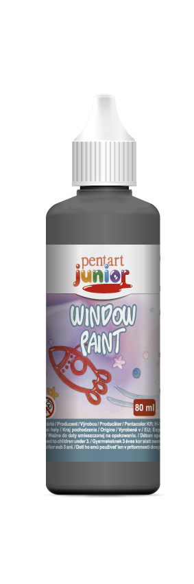 Περίγραμμα γυαλιού Pentart 80 ml - μαύρο