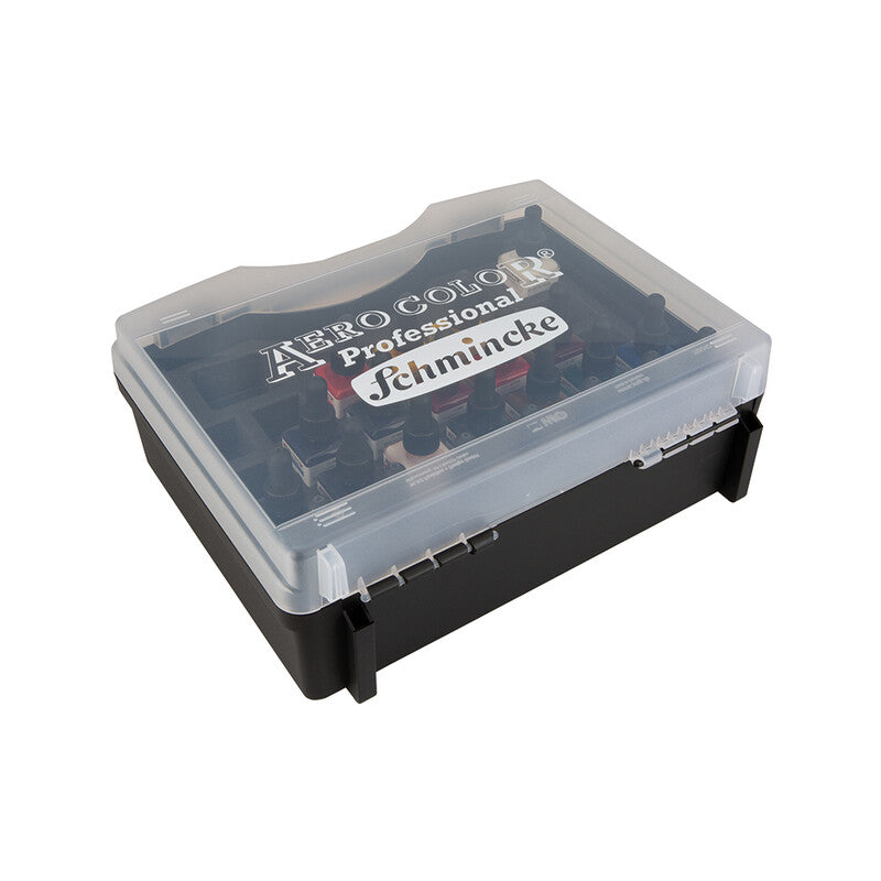 Πλαστικό σετ Schmincke AERO COLOR, 16 x 28 ml + 7 άδεια μπουκαλάκια