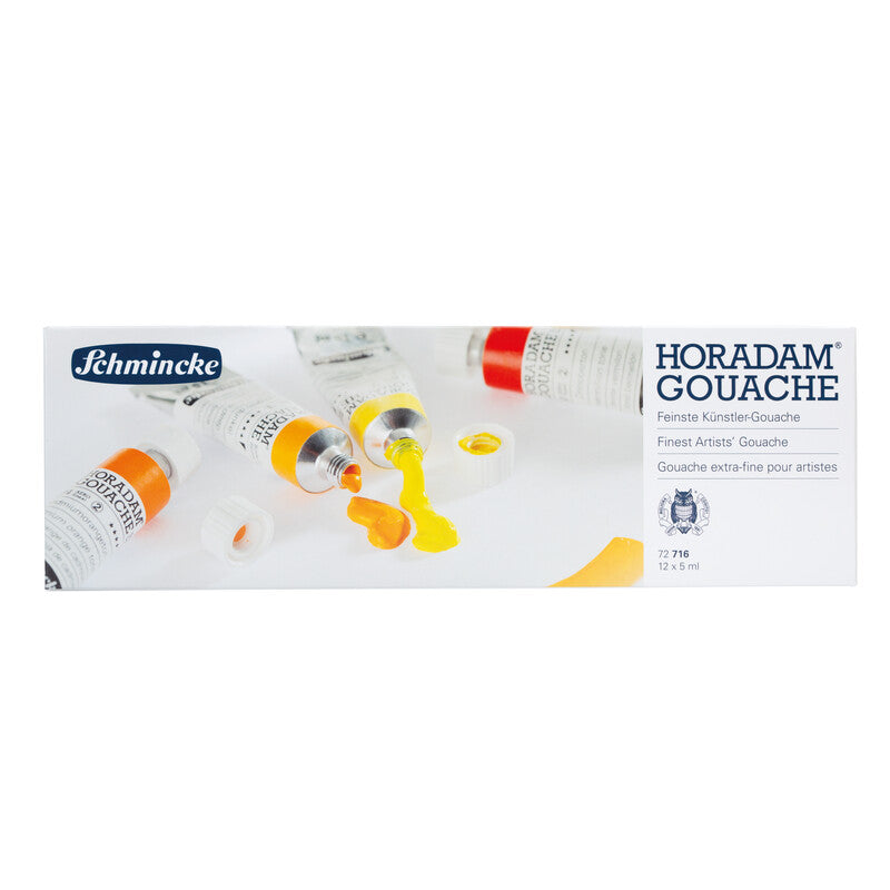 Χρώματα γκουάς Schmincke HORADAM σε μεταλλική κασετίνα, 12 x 5 ml