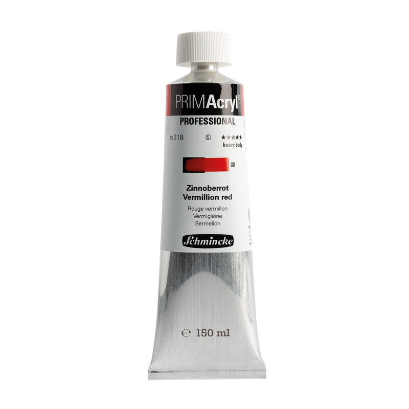 Ακρυλικό χρώμα Schmincke PRIMAcryl Professional 150 ml – 318 Κόκκινο κιννάβαρι (Vermillion)