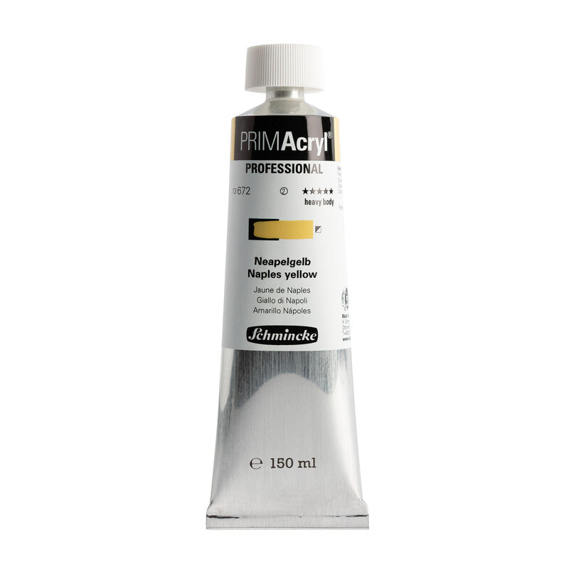 Ακρυλικό χρώμα Schmincke PRIMAcryl Professional 150 ml – 672 Κίτρινο Νάπολης