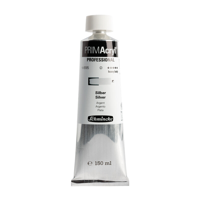 Ακρυλικό χρώμα Schmincke PRIMAcryl Professional 150 ml – 895 Ασήμι