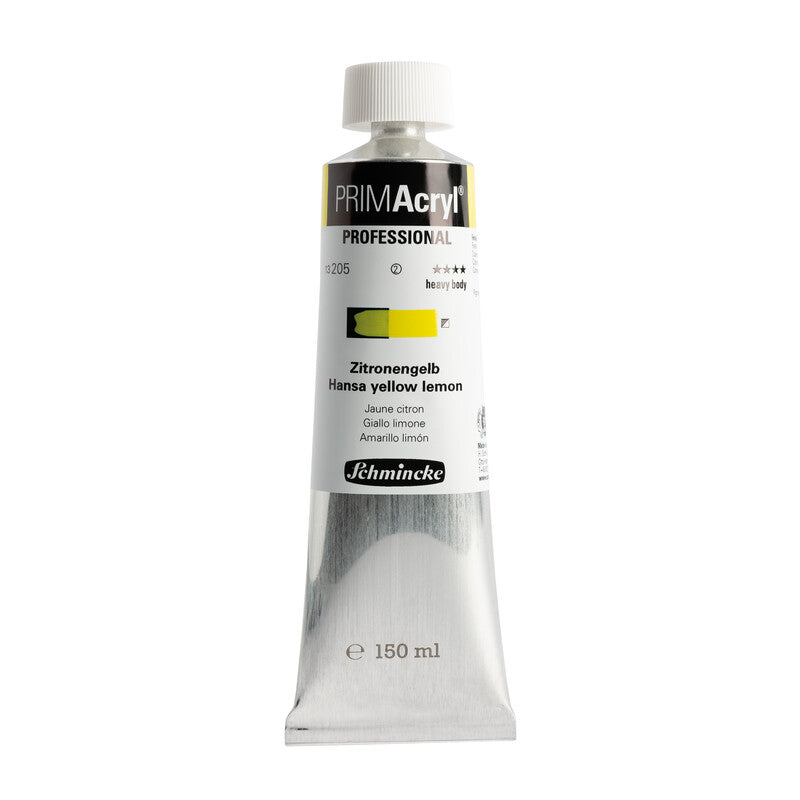 Ακρυλικό χρώμα Schmincke PRIMAcryl Professional 150 ml – 205 Κίτρινο λεμονί Hansa