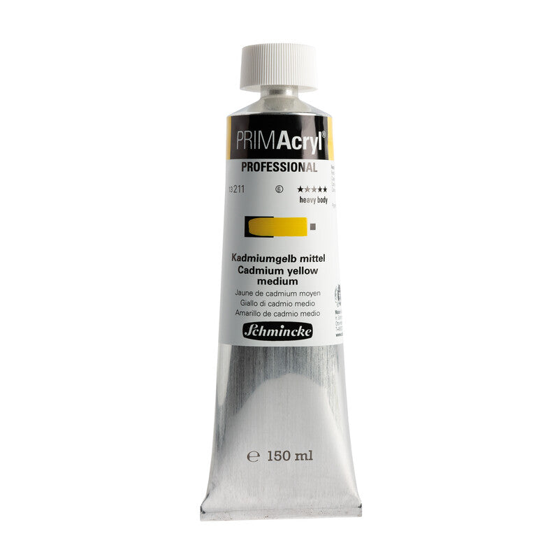 Ακρυλικό χρώμα Schmincke PRIMAcryl Professional 150 ml – 211 Κίτρινο καδμίου μεσαίο