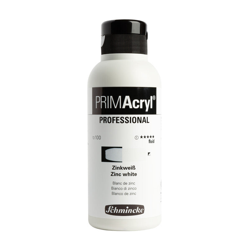 Ακρυλικά χρώματα Schmincke PRIMAcryl Professional 250 ml – 100 Λευκό ψευδαργύρου ρευστό