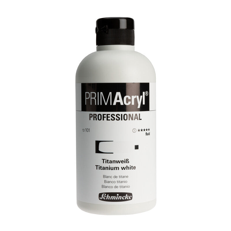 Ακρυλικό χρώμα Schmincke PRIMAcryl Professional Fluid 500 ml – Titanium white