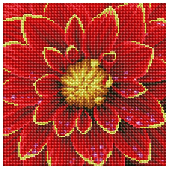 Σετ με διαμαντάκια Diamond Painting - Ντάλια 30,5 х 30,5