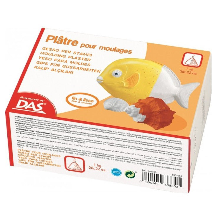Πολυμερικος πηλος με γρηγορη ξυρανση DAS Moulding Plaster 1 kg
