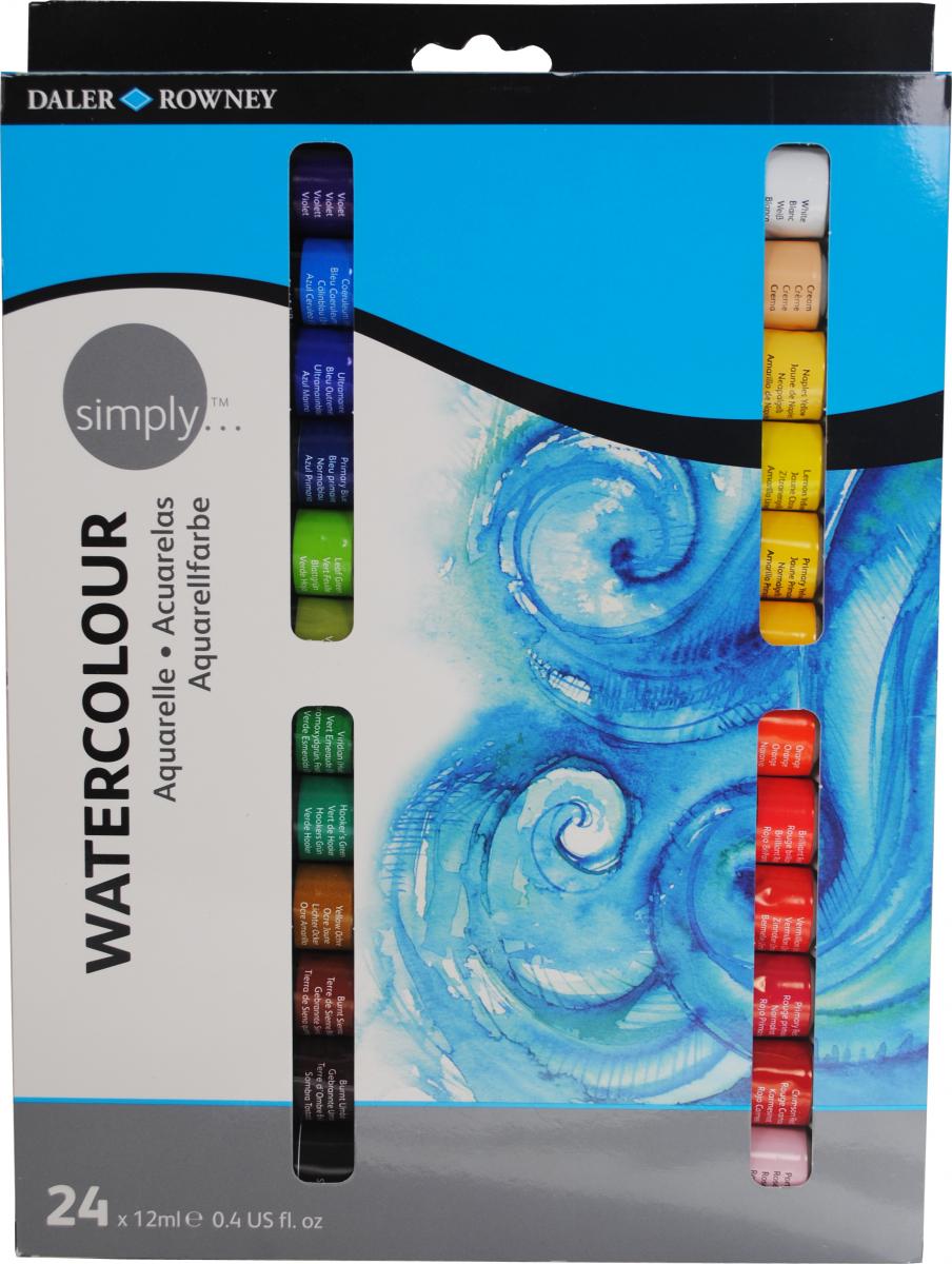 Daler- Rowney - Σετ ακουαρελες 24 x 12ml