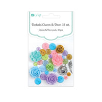 Διακοσμητικα εργαλεια Charm & Deco So Pastel - συσκευασια 32 τεμ
