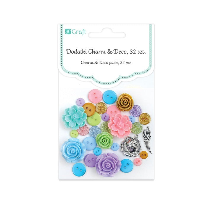 Διακοσμητικα εργαλεια Charm & Deco So Pastel - συσκευασια 32 τεμ